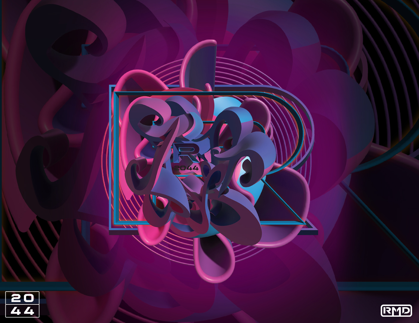 Abstract Letter R by 2044 Collection